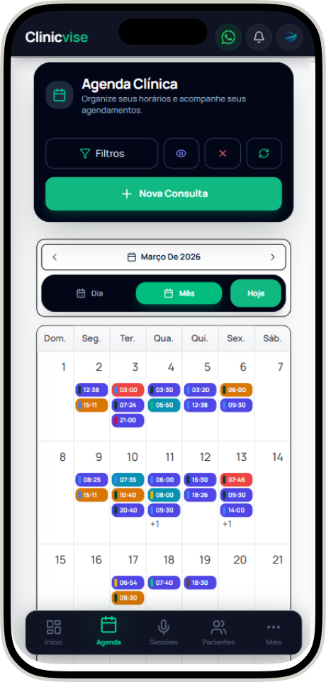 App Clinicvise no iPhone